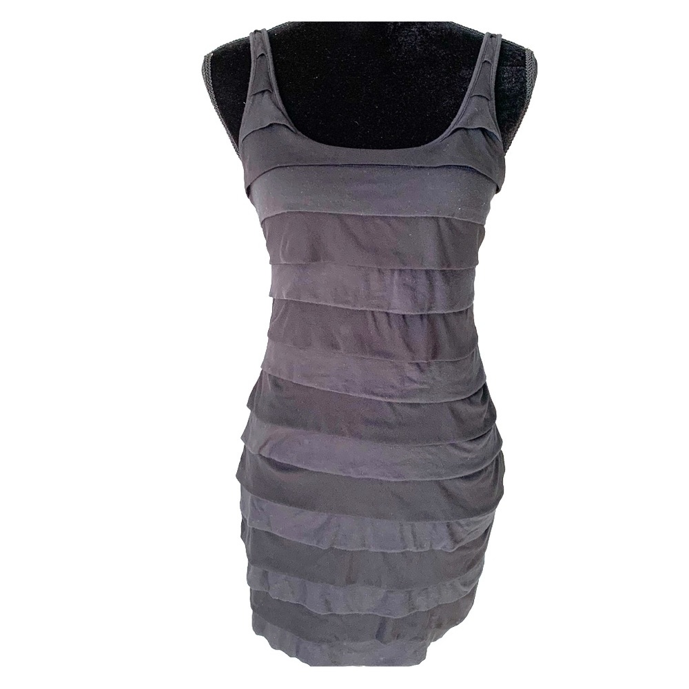 Express Black T Shirt Mesh Sleeveless Mini Dress